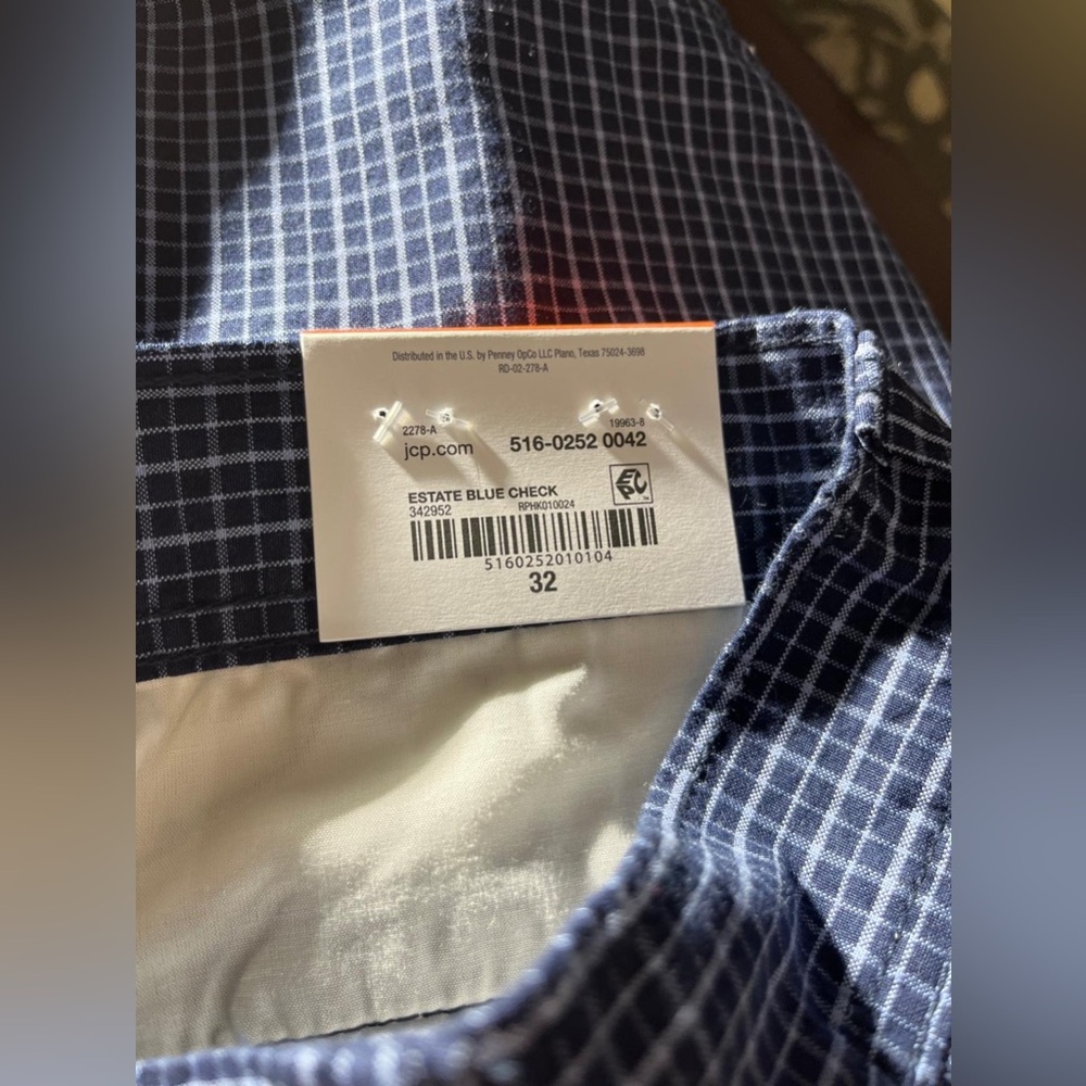 (S) St. John's Bay Comfort Stretch 9" Mens Stretch Fabric Chino Short - Picture 6 of 7